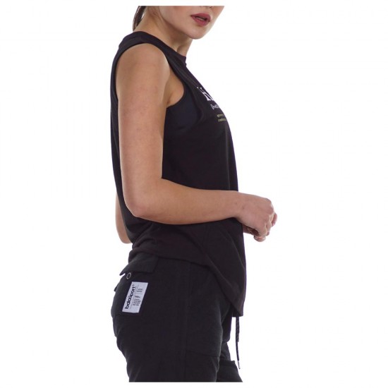 BODY ACTION WOMEN'S WORKOUT VEST 041120 BLACK